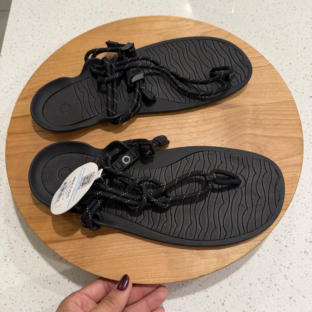 Xero Shoes Sandals Mens 10 Aqua Cloud Black Minimalist Barefoot Thong Water